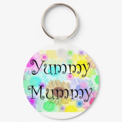 yummy mummy flowers keyring keychain by babydays