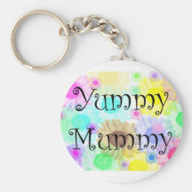 yummy mummy flowers keyring keychains