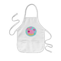 Yummy Rainbow Cupcake Apron by aikiri Yummy Rainbow Cupcake Apron