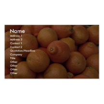 Yummy State-grown oranges Business Card Templates