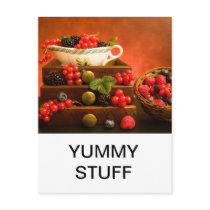 YUMMY STUFF POSTCARD