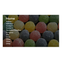Yummy Wine gums Business Cards