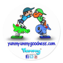 Yummyummygoodness.com Yummy Hi Five Sticker