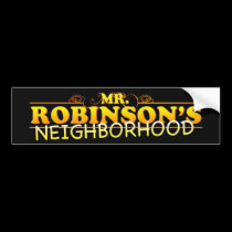Yung Joc Mr. Robinson's Neighborhood Bumper Sticke bumper stickers