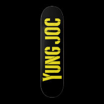 Yung Joc Yellow Logo Skateboard