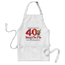 Yung No Mo 40th Birthday Aprons