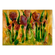 Yupo Irises cards by andymathis Yupo Irises cards