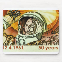Yuri Gagarin Mouse Pads