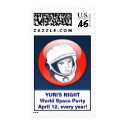 Yuri's Night stamps by skyfirelab Yuri's Night stamps