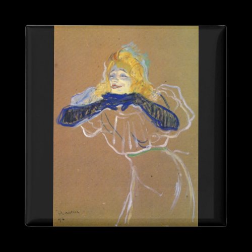 Yvette Guilbert sings by Toulouse-Lautrec Refrigerator Magnets