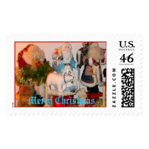 Yvonne's Santas, Merry Christmas postage
