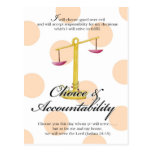 YW Value Card -Choice and Accountability Post Card