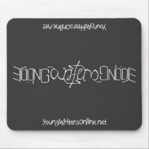 YWO Ambigram Mousepad (Black) mousepads
