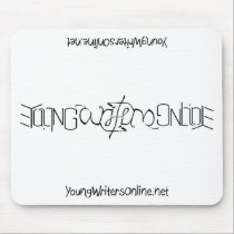 YWO Ambigram Mousepad (White) mousepads