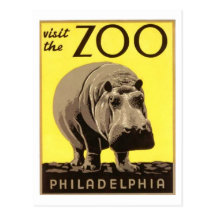 Z00 - Hippo Post Cards