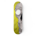 Z10 Skull Board Yellow Skate Board