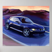 z3 coupe illustration print