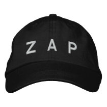 Z A P EMBROIDERED BASEBALL CAPS