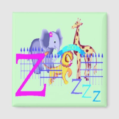 z alphabet. Z - Alphabet Magnet by elenaind. Cute Elephant,Lion ad Giraffe in Zoo.