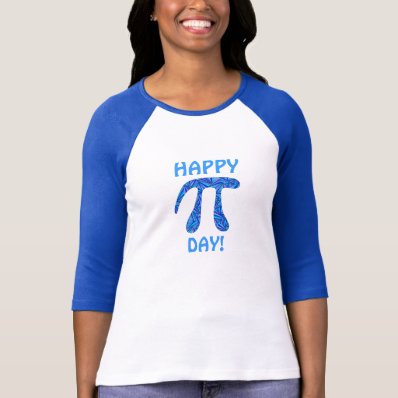 Z Blue Pi Symbol Math Geek Happy Pi Day Custom Tee
