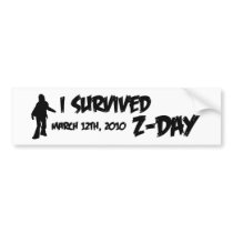 Z-Day Bumper Sticker (Black-on-White)
