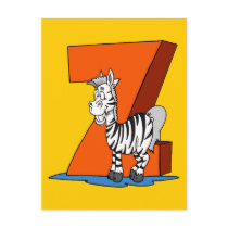 Z For Zebra Postcards
