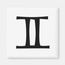 z-gemini-symbol fridge magnet
