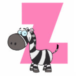 z is for zebra cartoon for kids photo sculptures
