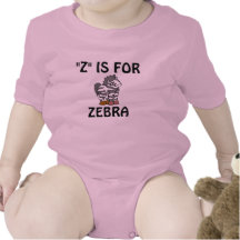 "Z" IS FOR, ZEBRA TSHIRT