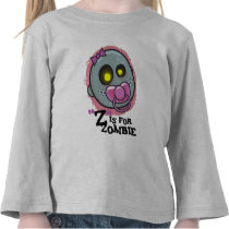 "Z" is for Zombie w/ Pacifier Girls Toddler Long S