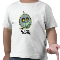 "Z" is for Zombie with Pacifier (boys) Toddler T-S Tees