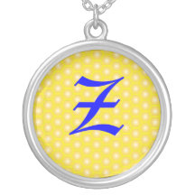 Z LETTER ON HONEYCOMB NECKLACE
