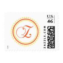 Z Monogram (Orange / Yellow Dot Circle) Stamps