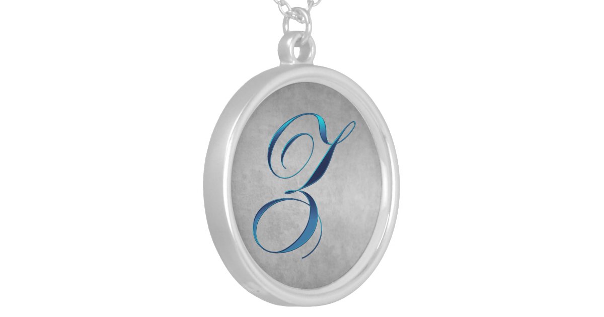 Z Monogram Pendant Necklace Zazzle