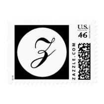 Z Monogram Wedding Postage Stamp