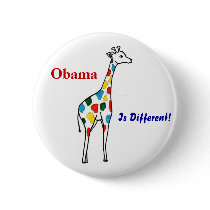 Z Obama, Is Different! Button by patcallum Z Obama, Is Different! Button