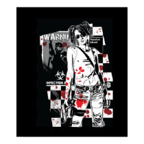 ZA Shelly: Zombie Hunter Print by jazun08 ZA Shelly: Zombie Hunter Print