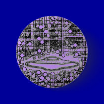Zaade 12 Flying Saucer buttons by 3DMOONMAN Zaade 12 Flying Saucer buttons