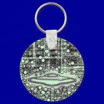 Zaade 12 Flying Saucer keychains by 3DMOONMAN Zaade 12 Flying Saucer keychains