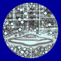 Zaade 12 Flying Saucer stickers by 3DMOONMAN Zaade 12 Flying Saucer stickers