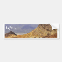 Zabriskie Point Death Valley Deserts Bumper Stickers