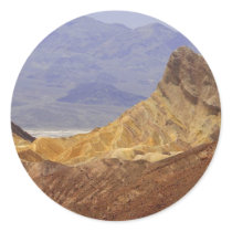 Zabriskie Point Death Valley Deserts Round Sticker