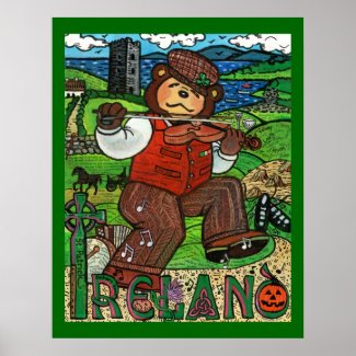Zachary Bear's® Tribute to Ireland print