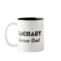 Zachary in Soccer Black mugs