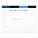 Zachary Royal Blue Navy Blue RSVP Card Custom Announcement