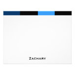Zachary Royal Navy Blue Thank You Card Personalized Invitation