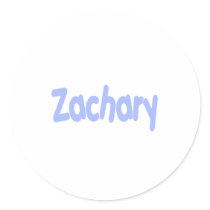 Zachary Round Sticker