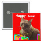 Zack The Xmas Cat Pins