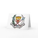 Zaire Coat of Arms Greeting Card by FlagTshirts Zaire Coat of Arms Greeting Card