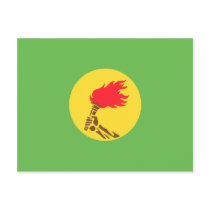 Zaire, Democratic Republic of the Congo flag Postcard